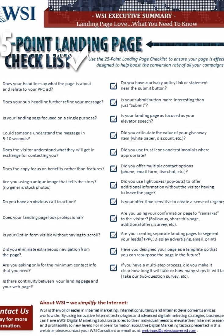 Anatomy of landing page