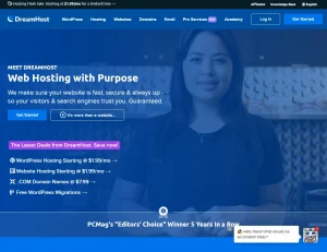 A website to register your domain name - DreamHost