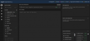 regex101 web app