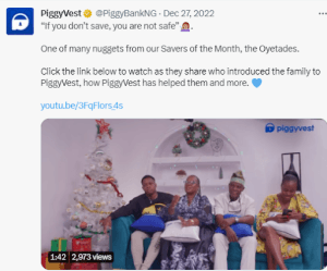 UGC from PiggyVest social media